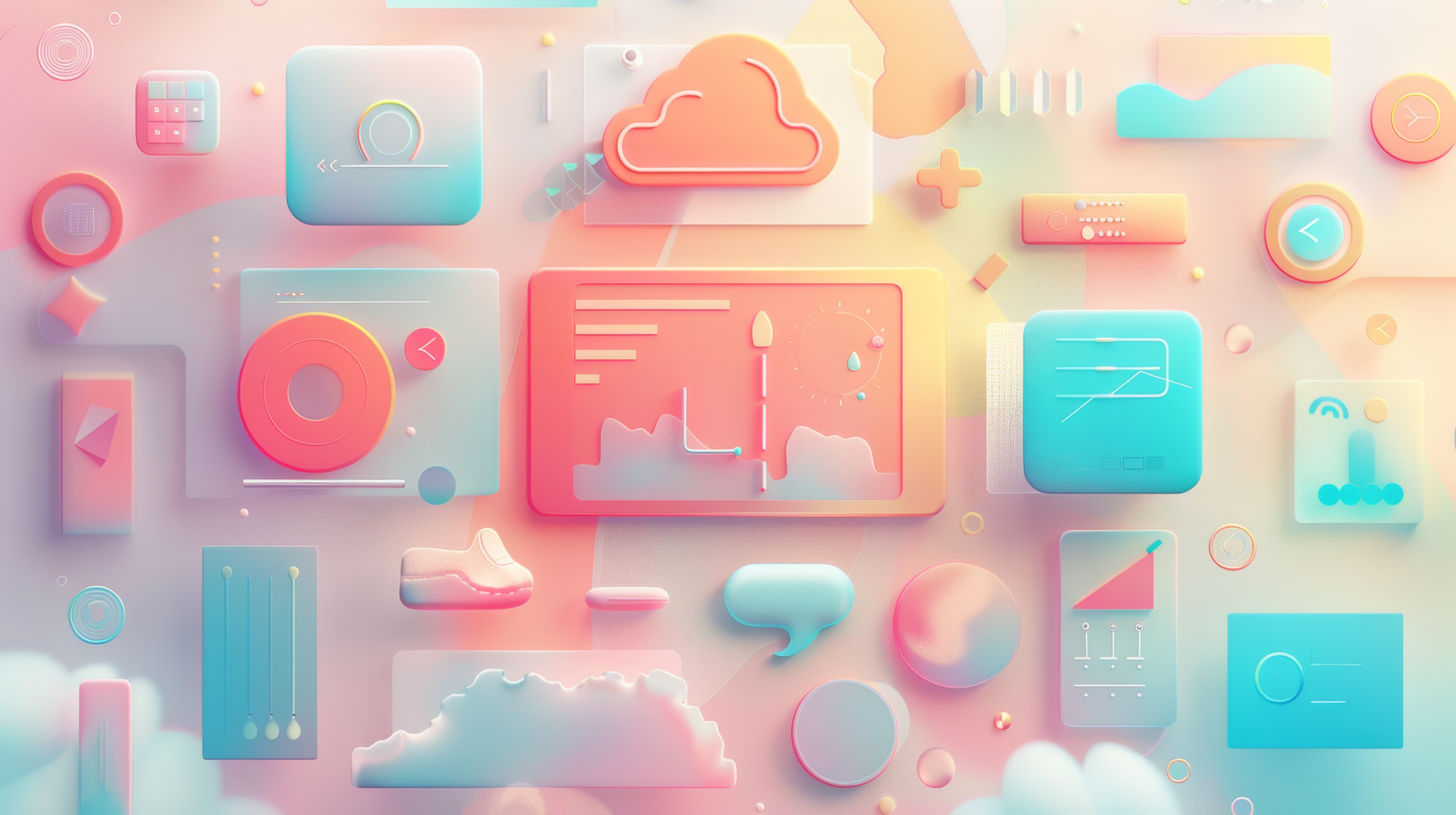 Icons of media tools to communicate content .